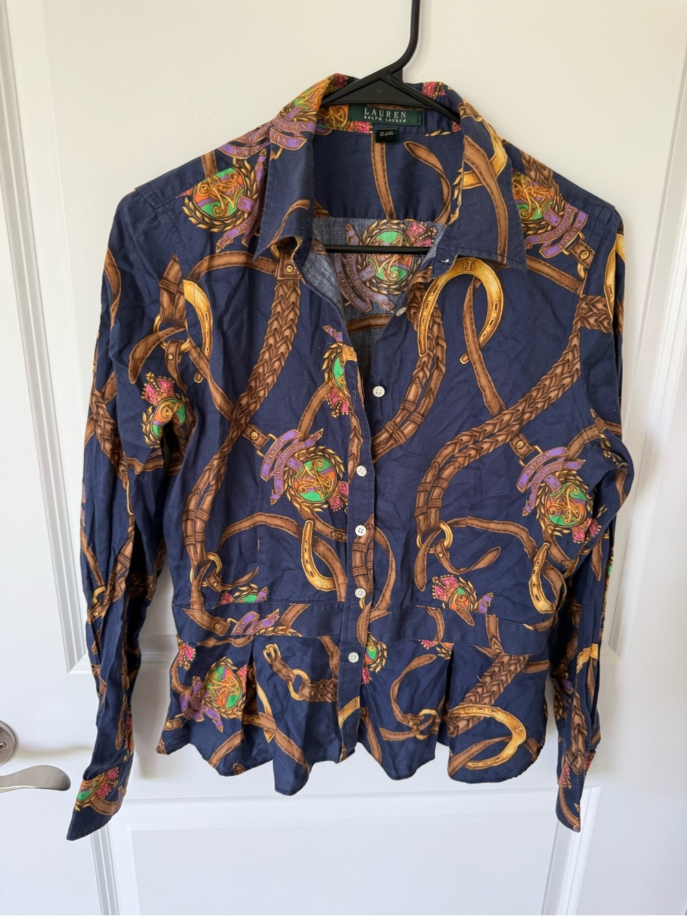 Ralph Lauren Equestrian Blouse Size 10